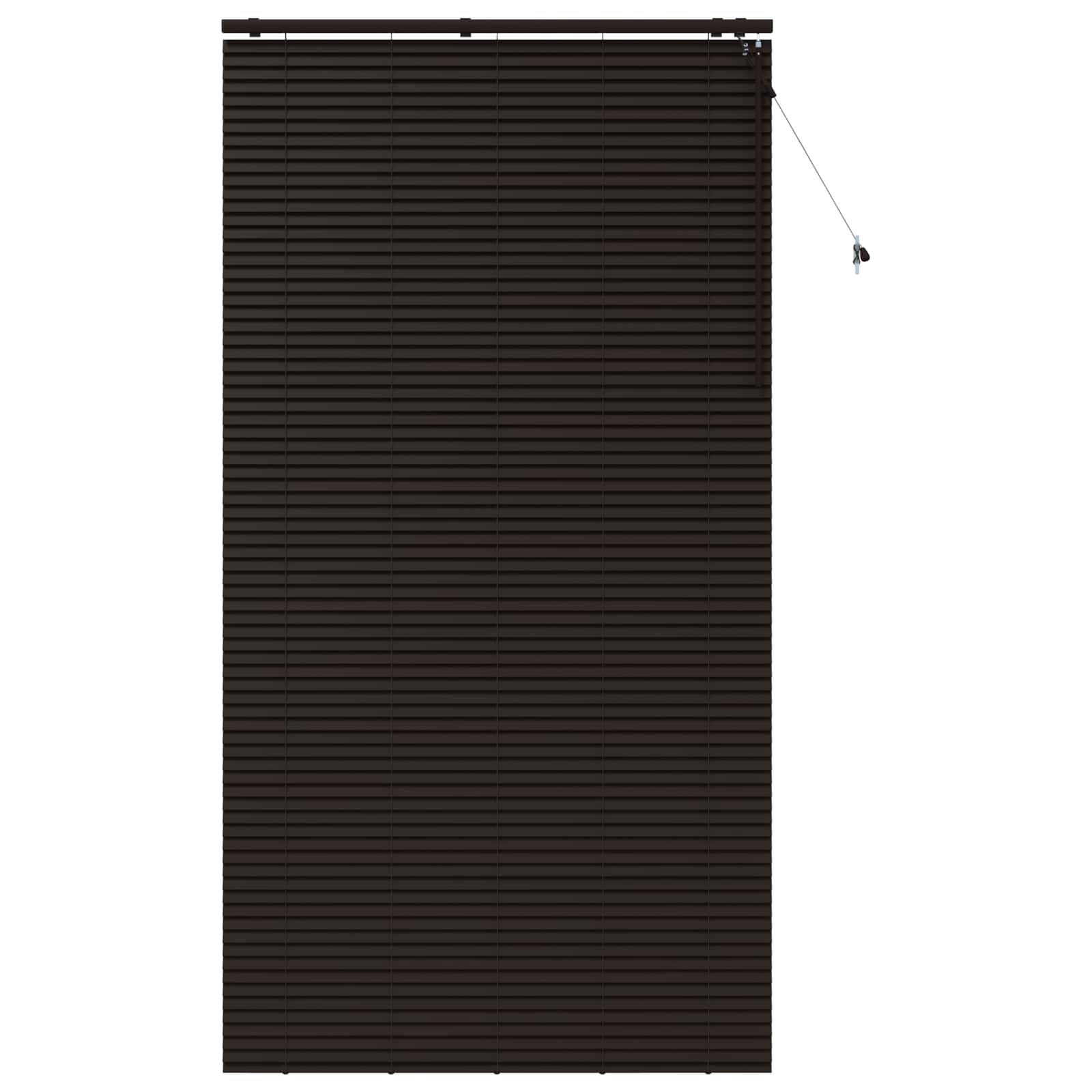 Jaloezie Donkerbruin 140 x 250 cm 35 mm Massief Paulowniahout is nu te koop bij PeponiXL, paradijselijk wonen!