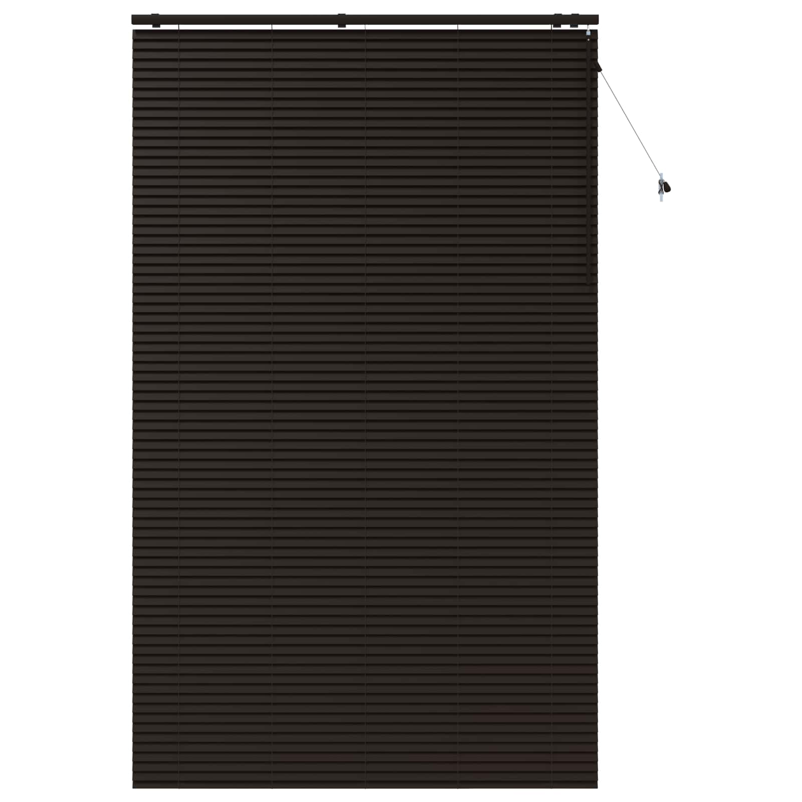 Jaloezie Donkerbruin 155 x 250 cm 35 mm Massief Paulowniahout is nu te koop bij PeponiXL, paradijselijk wonen!