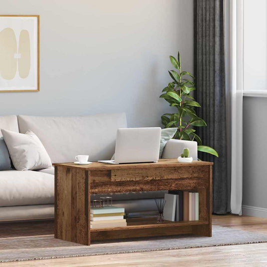 Salontafel Oud Hout 80 x 50,5 x 41,5 cm Bewerkt hout is nu te koop bij PeponiXL, paradijselijk wonen!