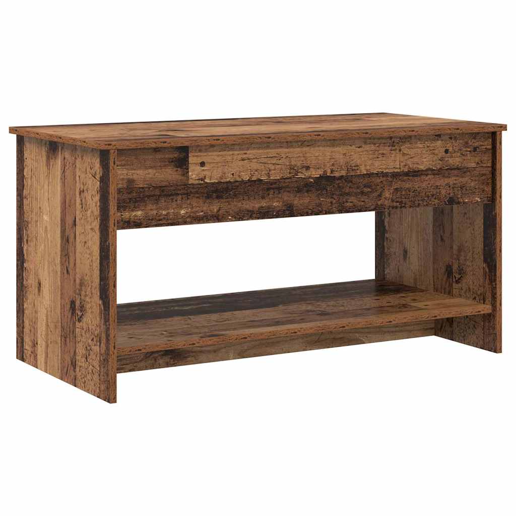 Salontafel Oud Hout 80 x 50,5 x 41,5 cm Bewerkt hout is nu te koop bij PeponiXL, paradijselijk wonen!
