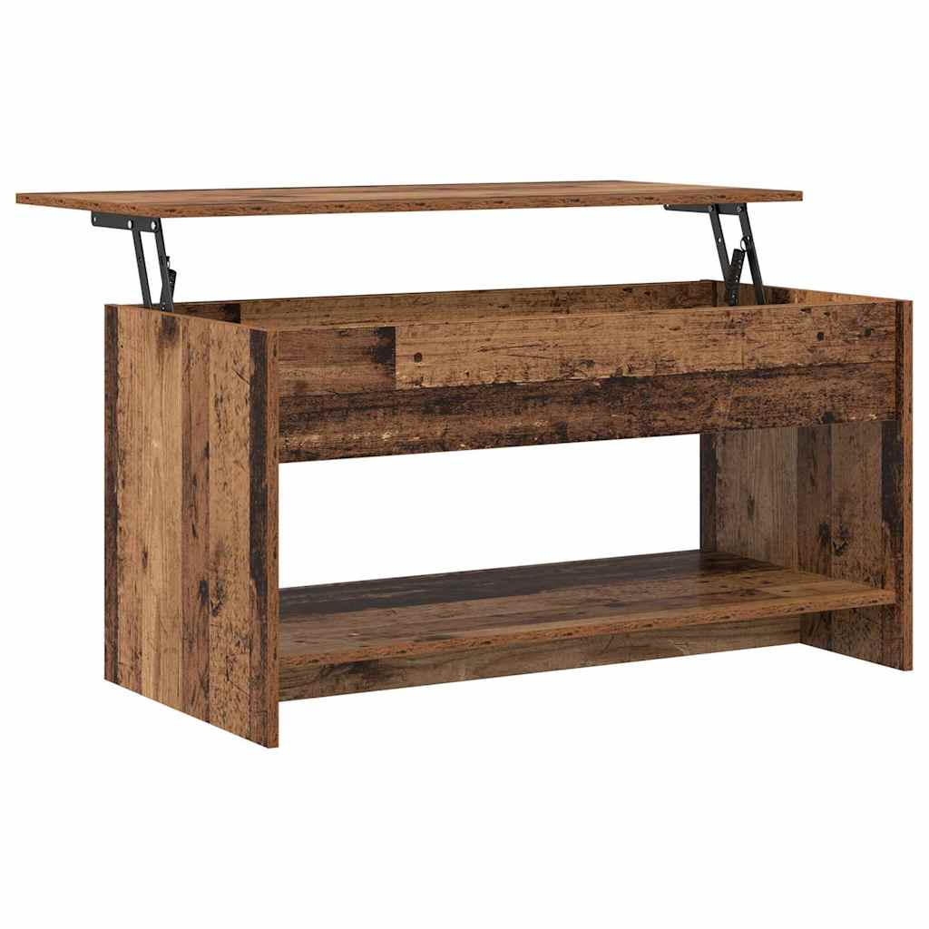 Salontafel Oud Hout 80 x 50,5 x 41,5 cm Bewerkt hout is nu te koop bij PeponiXL, paradijselijk wonen!