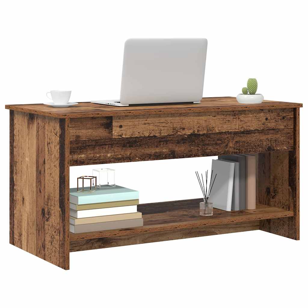 Salontafel Oud Hout 80 x 50,5 x 41,5 cm Bewerkt hout is nu te koop bij PeponiXL, paradijselijk wonen!