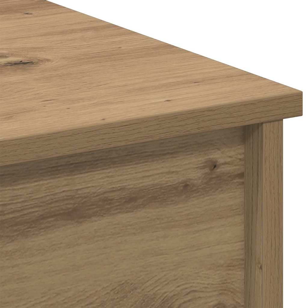 Salontafel Artisan Eiken 80 x 50,5 x 41,5 cm Bewerkt hout is nu te koop bij PeponiXL, paradijselijk wonen!