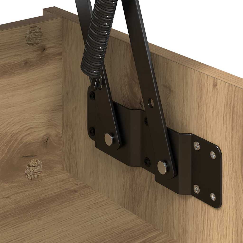 Salontafel Artisan Eiken 80 x 50,5 x 41,5 cm Bewerkt hout is nu te koop bij PeponiXL, paradijselijk wonen!