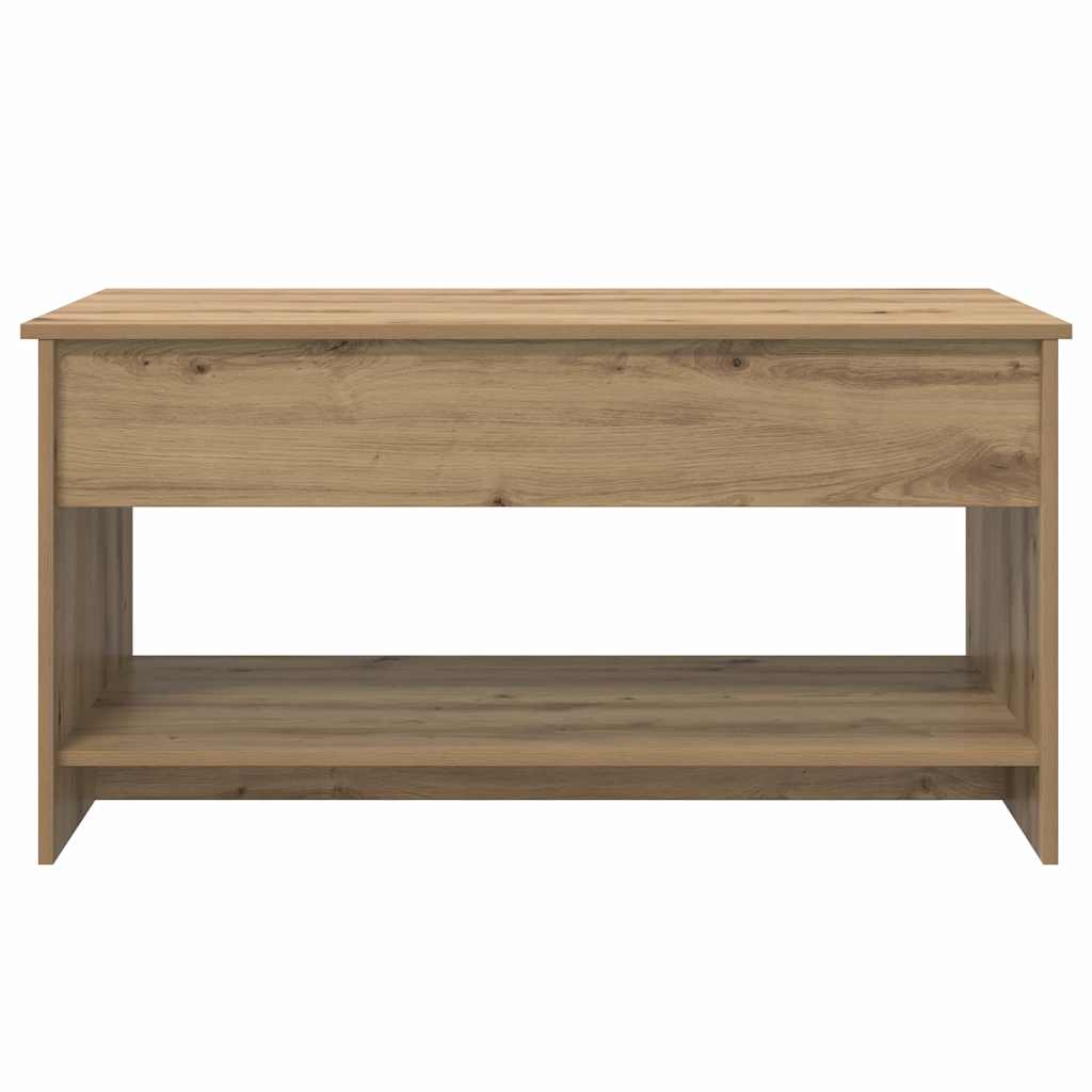 Salontafel Artisan Eiken 80 x 50,5 x 41,5 cm Bewerkt hout is nu te koop bij PeponiXL, paradijselijk wonen!