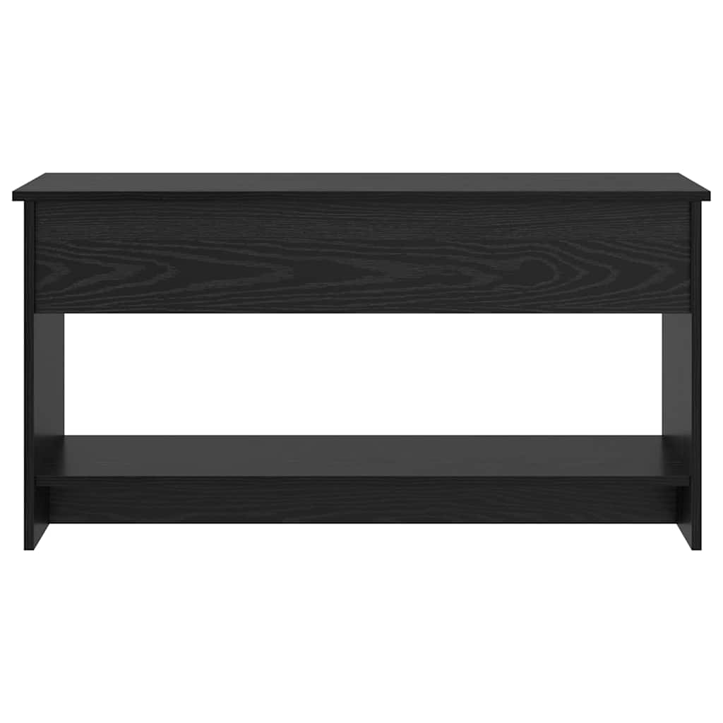 Salontafel Zwart Eiken 80 x 50,5 x 41,5 cm Bewerkt hout is nu te koop bij PeponiXL, paradijselijk wonen!