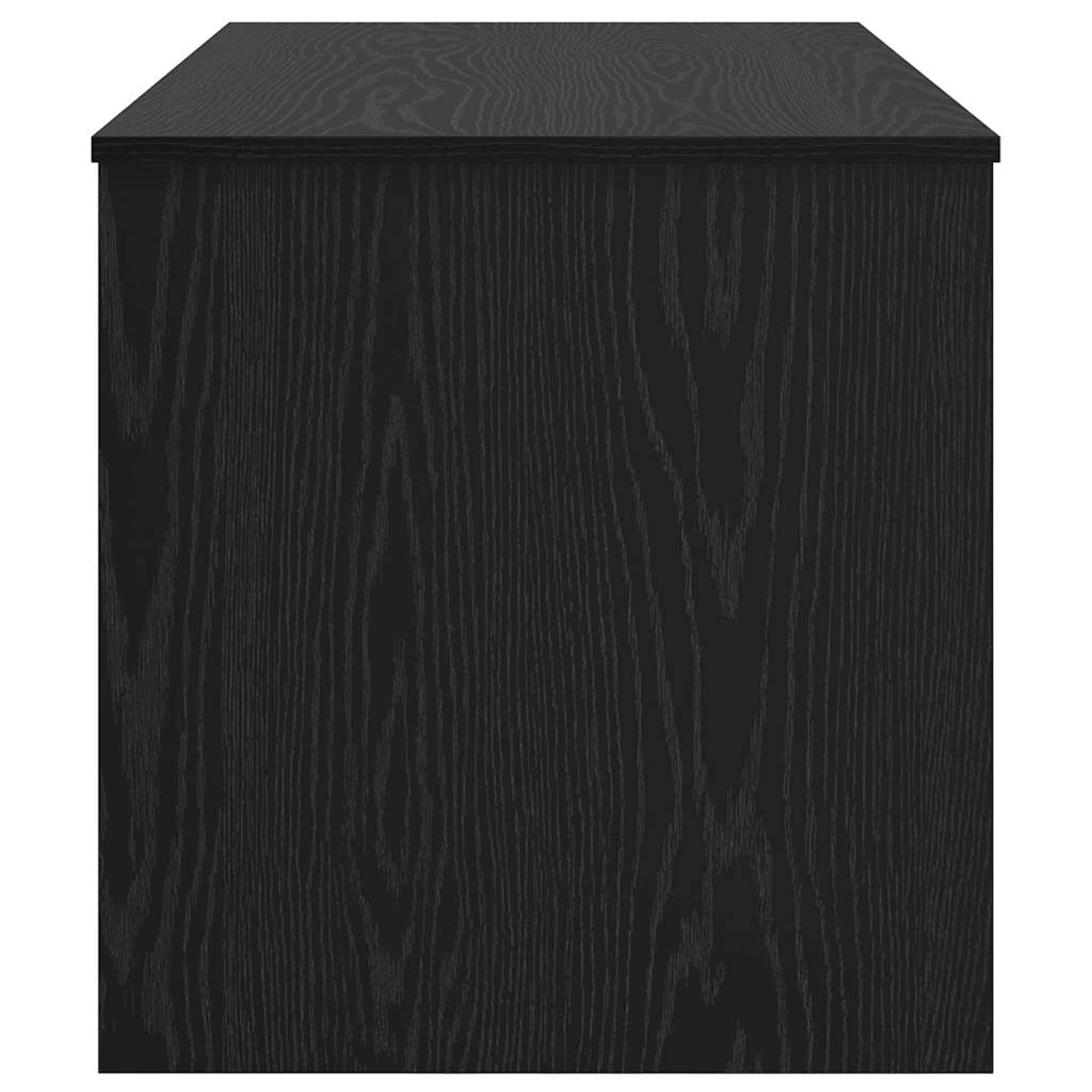 Salontafel Zwart Eiken 80 x 50,5 x 41,5 cm Bewerkt hout is nu te koop bij PeponiXL, paradijselijk wonen!