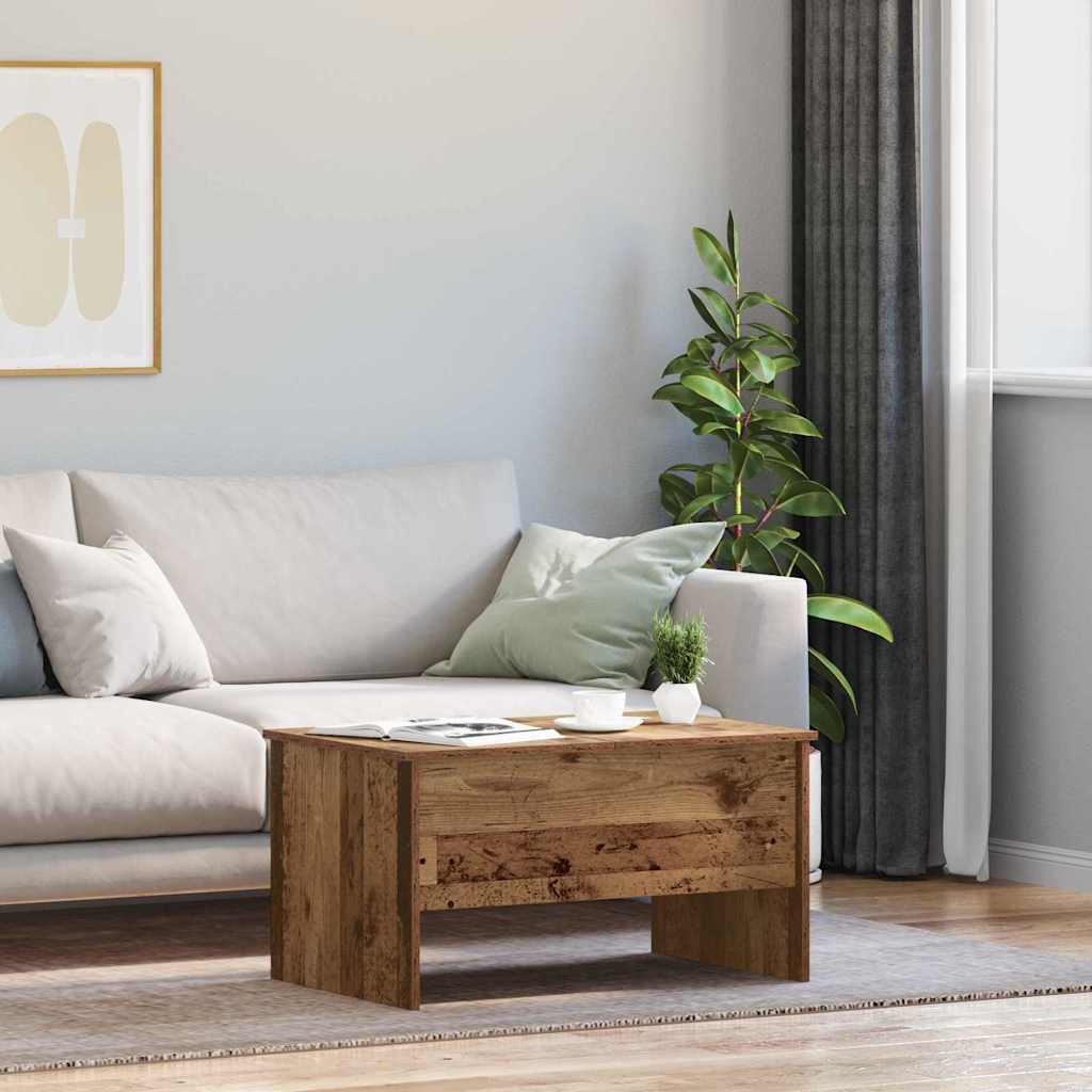 Salontafel Oud Hout 102 x 50,5 x 46,5 cm Bewerkt hout is nu te koop bij PeponiXL, paradijselijk wonen!