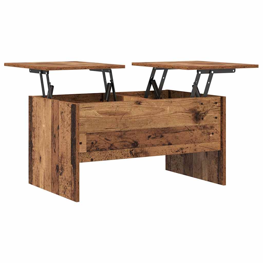 Salontafel Oud Hout 102 x 50,5 x 46,5 cm Bewerkt hout is nu te koop bij PeponiXL, paradijselijk wonen!