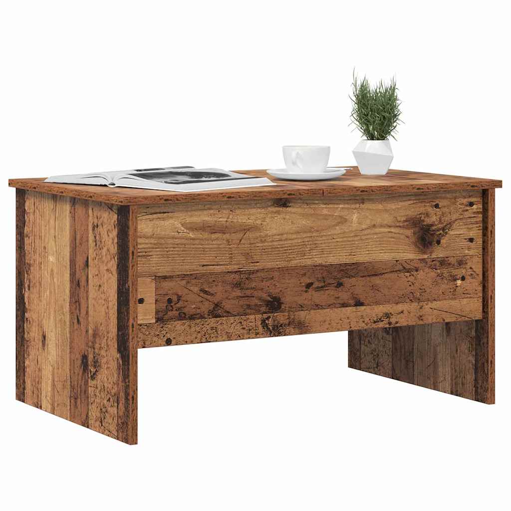 Salontafel Oud Hout 102 x 50,5 x 46,5 cm Bewerkt hout is nu te koop bij PeponiXL, paradijselijk wonen!