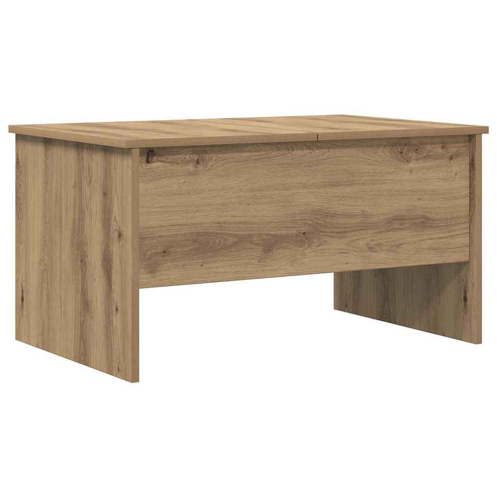 Salontafel Artisan Eiken 102 x 50,5 x 46,5 cm Bewerkt hout is nu te koop bij PeponiXL, paradijselijk wonen!