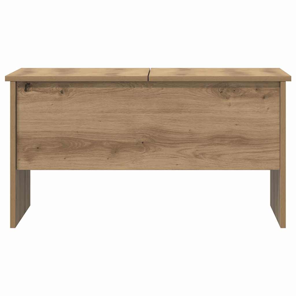 Salontafel Artisan Eiken 102 x 50,5 x 46,5 cm Bewerkt hout is nu te koop bij PeponiXL, paradijselijk wonen!