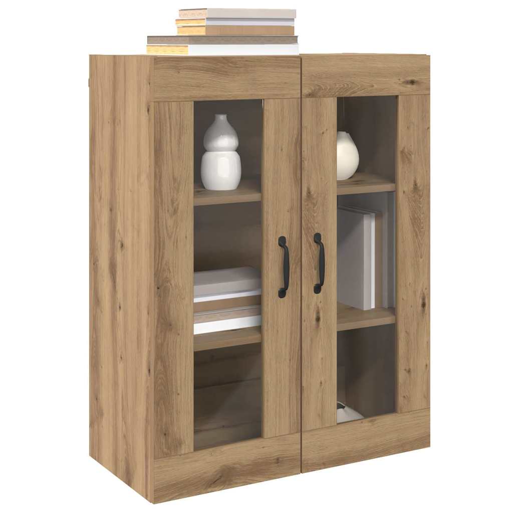 Hangende Wandkast Bruin 69.5 x 34 x 90 cm Bewerkt hout is nu te koop bij PeponiXL, paradijselijk wonen!