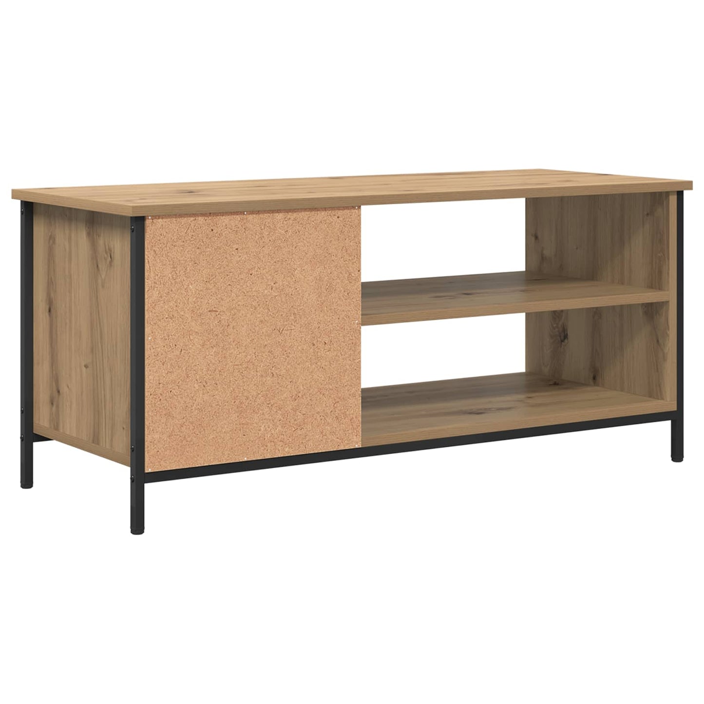 TV-kast 100 x 40 x 45 cm Artisan Eiken Bewerkt hout is nu te koop bij PeponiXL, paradijselijk wonen!