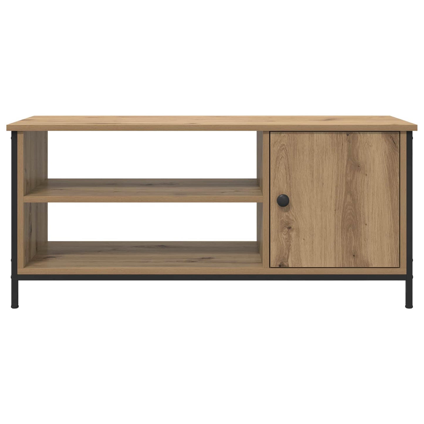 TV-kast 100 x 40 x 45 cm Artisan Eiken Bewerkt hout is nu te koop bij PeponiXL, paradijselijk wonen!