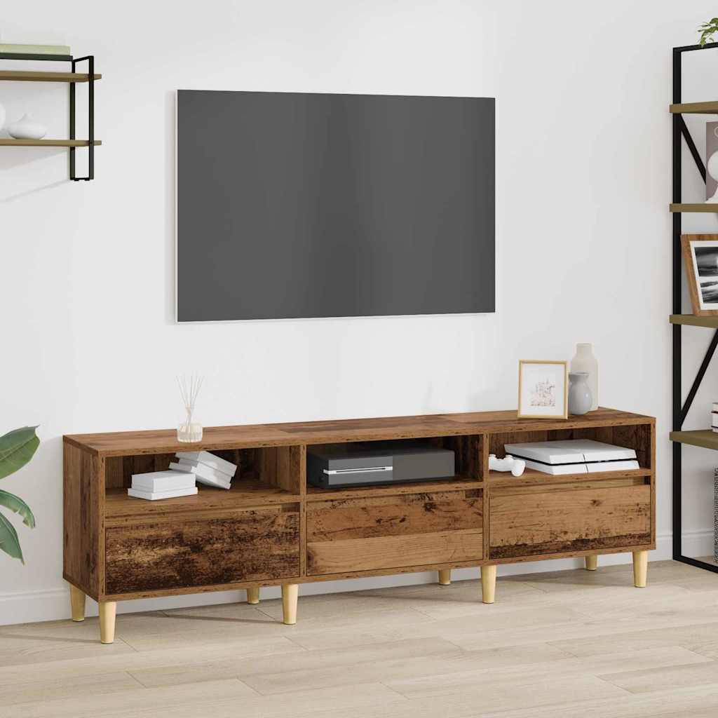TV-kast met lade Oud Hout 150 x 30 x 45 cm Bewerkt hout is nu te koop bij PeponiXL, paradijselijk wonen!