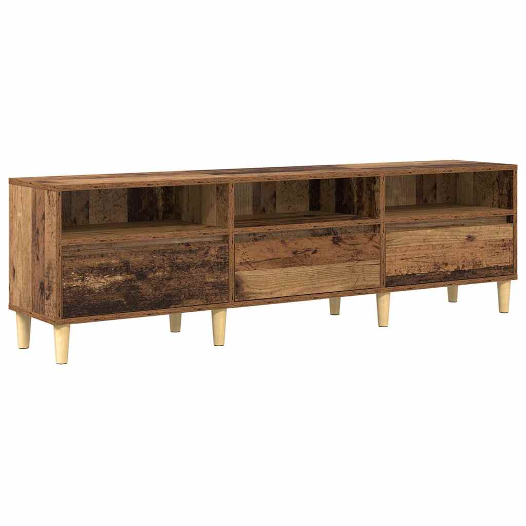 TV-kast met lade Oud Hout 150 x 30 x 45 cm Bewerkt hout is nu te koop bij PeponiXL, paradijselijk wonen!