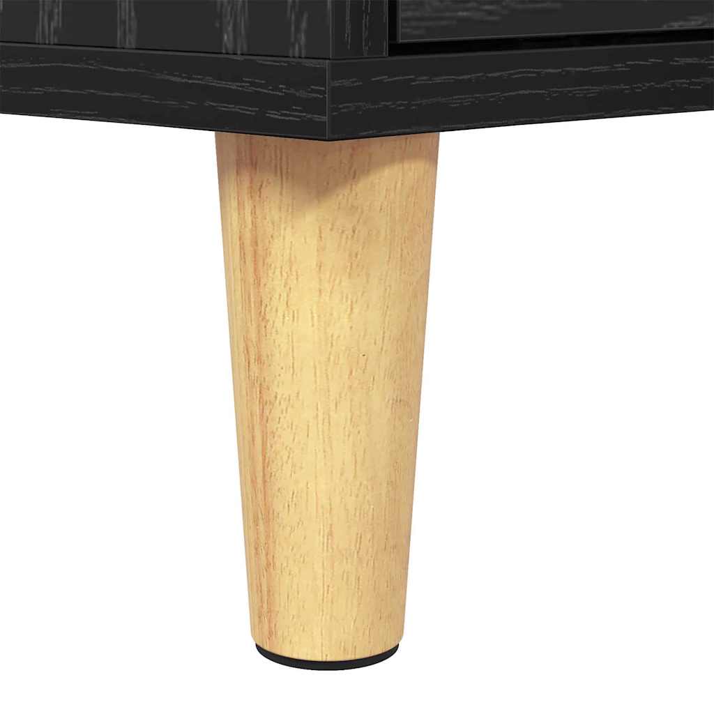 TV-kast met lade Zwart Eiken 150 x 30 x 45 cm Bewerkt hout is nu te koop bij PeponiXL, paradijselijk wonen!