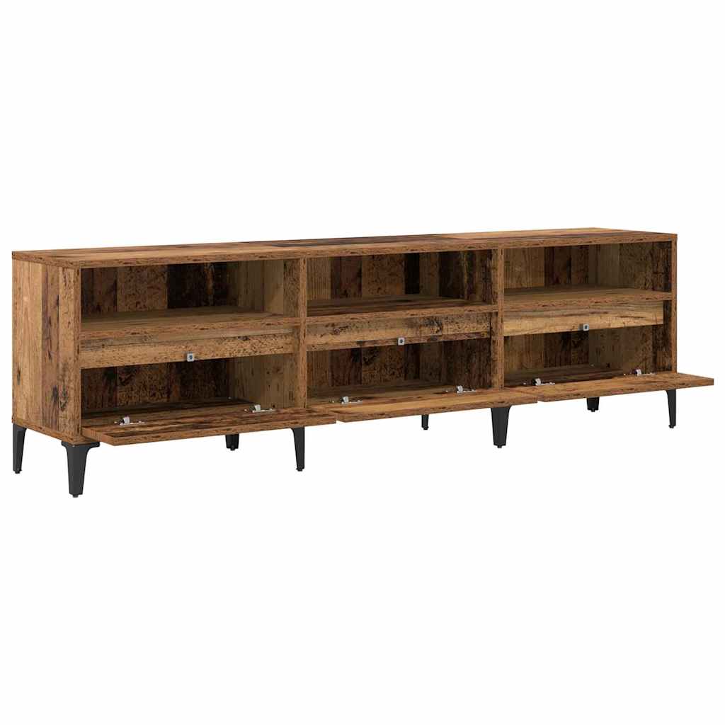TV-kast Oud Hout 150 x 30 x 45 cm Gemonteerd hout en ijzer is nu te koop bij PeponiXL, paradijselijk wonen!