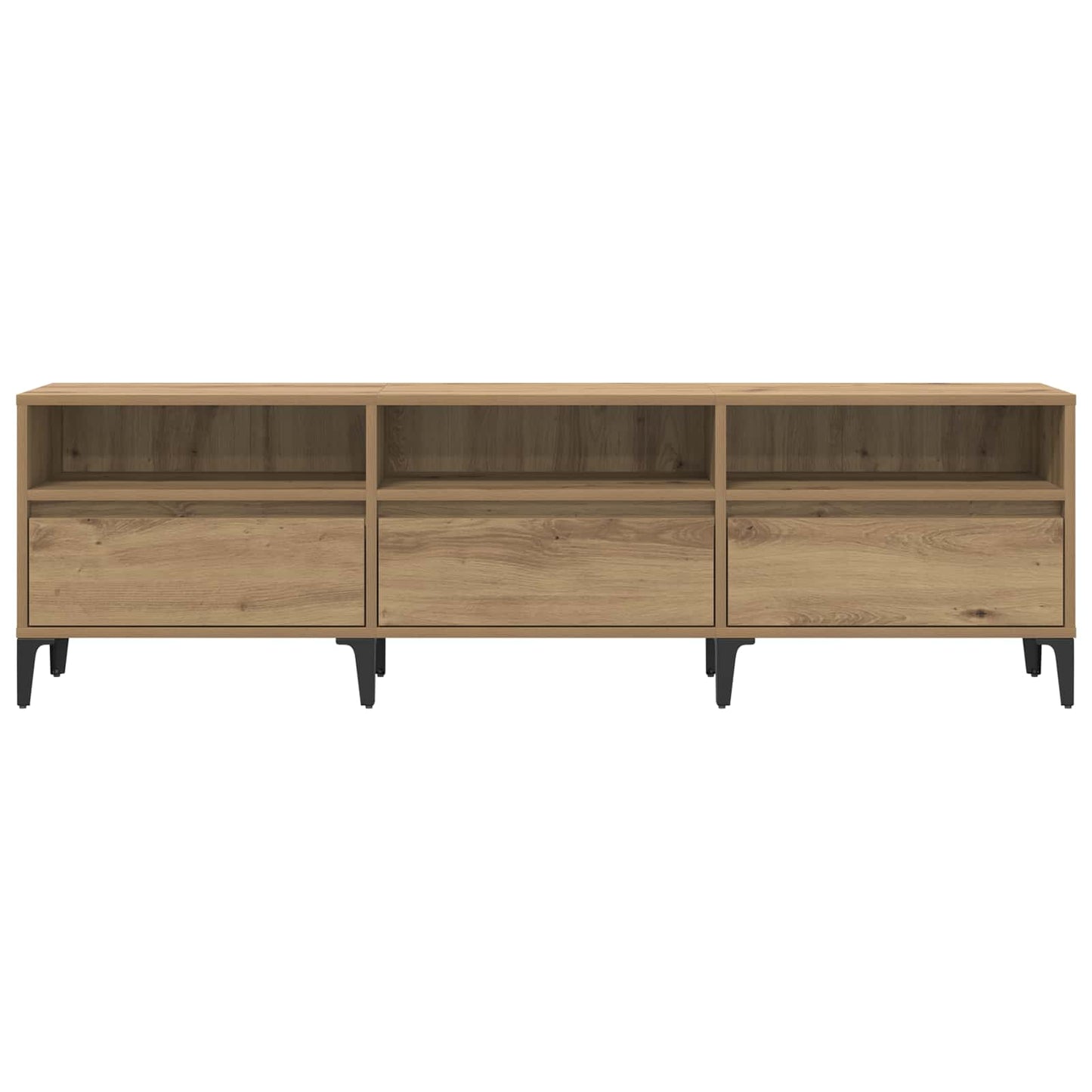 TV-kast 150 x 30 x 45 cm Artisan Eiken Gemonteerd hout en ijzer is nu te koop bij PeponiXL, paradijselijk wonen!