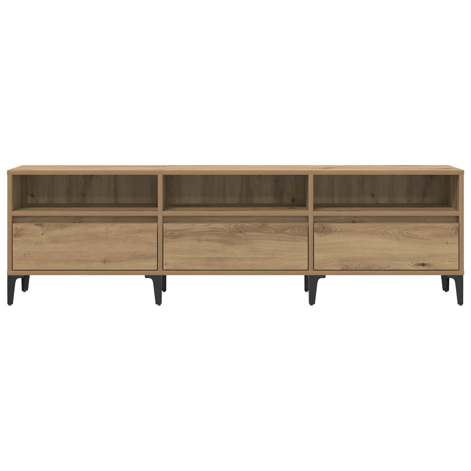 TV-kast 150 x 30 x 45 cm Artisan Eiken Gemonteerd hout en ijzer is nu te koop bij PeponiXL, paradijselijk wonen!