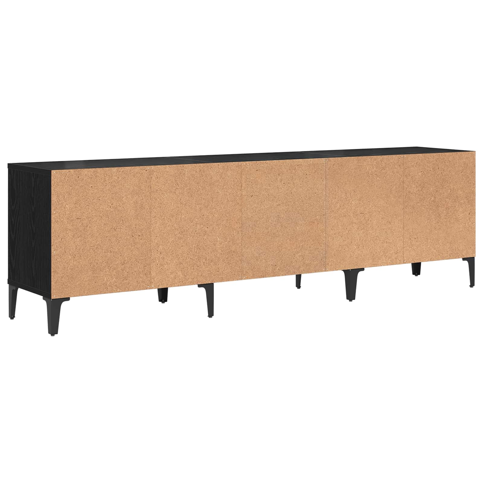 TV-kast Zwart Eiken 150 x 30 x 45 cm Gemonteerd hout en ijzer is nu te koop bij PeponiXL, paradijselijk wonen!