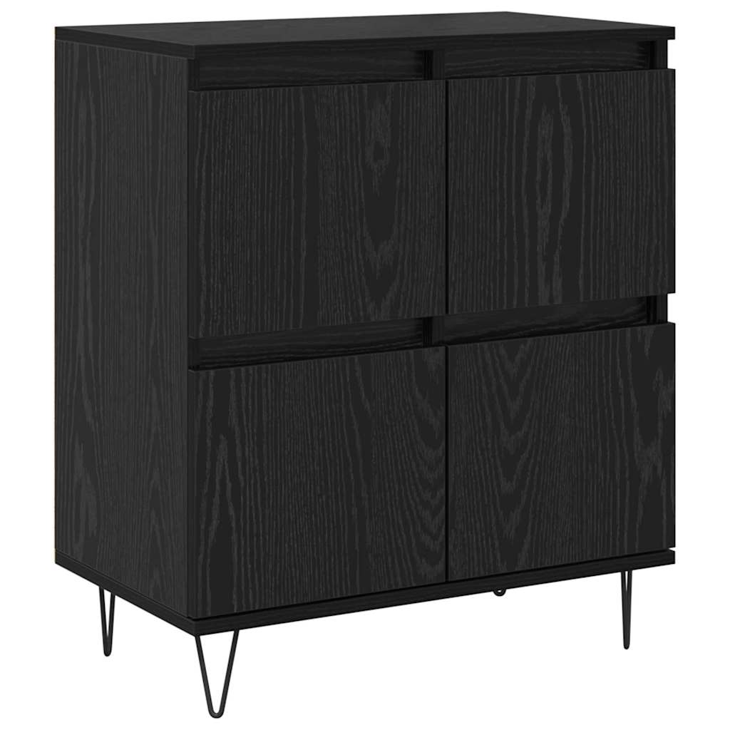 Dressoir Zwart Eiken 60 x 35 x 70 cm is nu te koop bij PeponiXL, paradijselijk wonen!