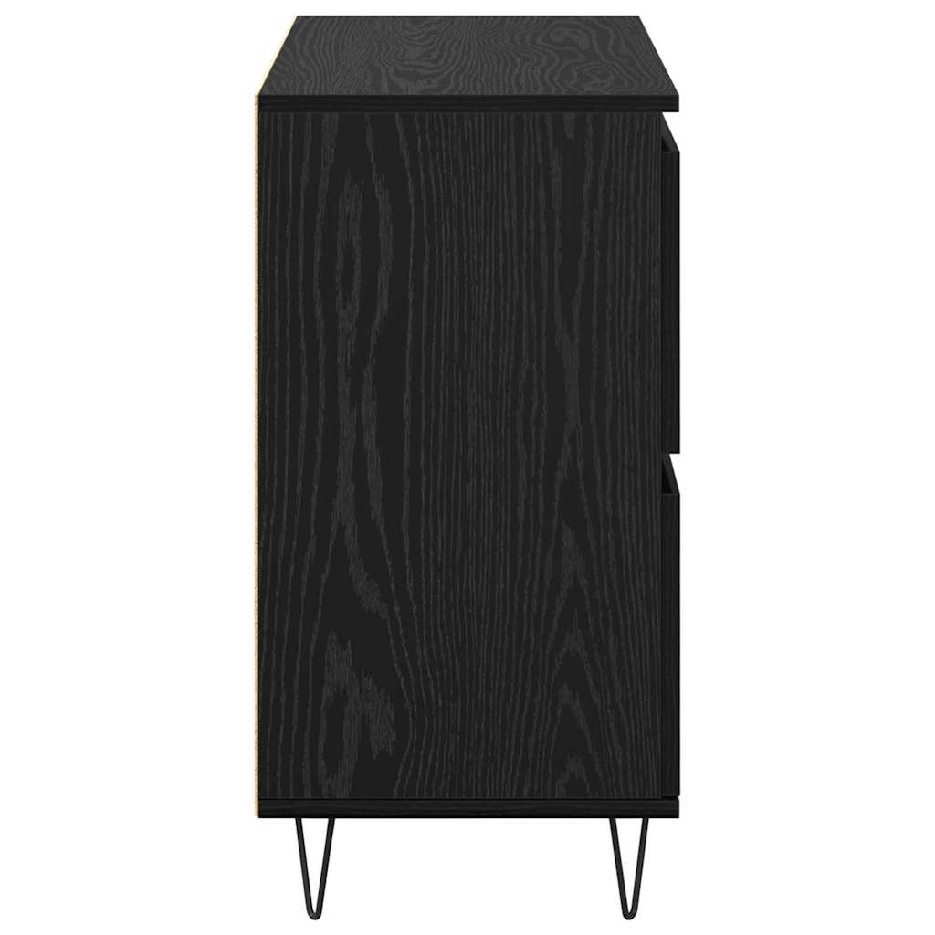 Dressoir Zwart Eiken 60 x 35 x 70 cm is nu te koop bij PeponiXL, paradijselijk wonen!