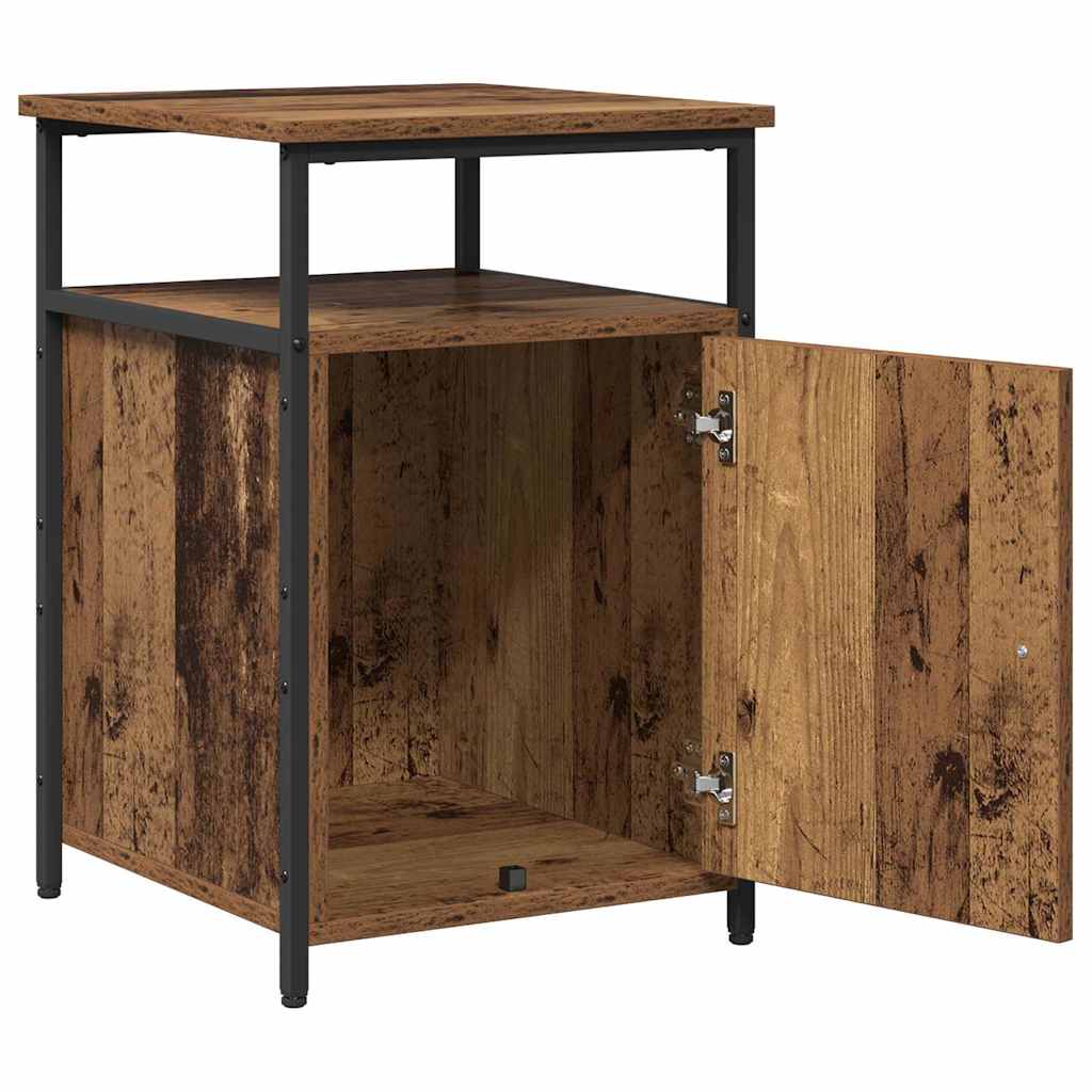 Nachtkastje Oud hout Bewerkt hout is nu te koop bij PeponiXL, paradijselijk wonen!