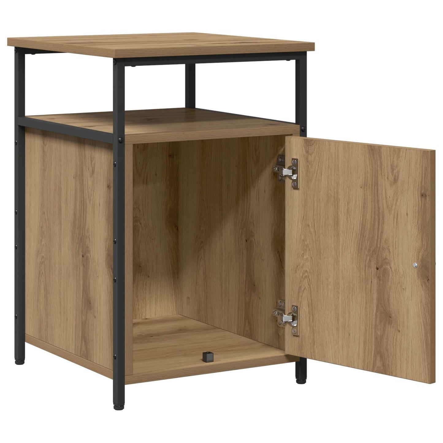 Nachtkastje artisanaal eikenkleurig Bewerkt hout is nu te koop bij PeponiXL, paradijselijk wonen!