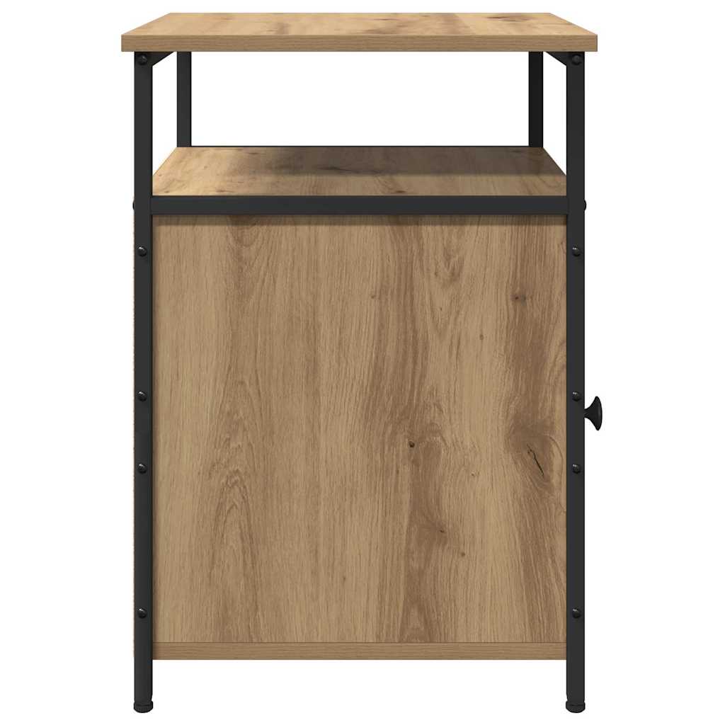 Nachtkastje artisanaal eikenkleurig Bewerkt hout is nu te koop bij PeponiXL, paradijselijk wonen!
