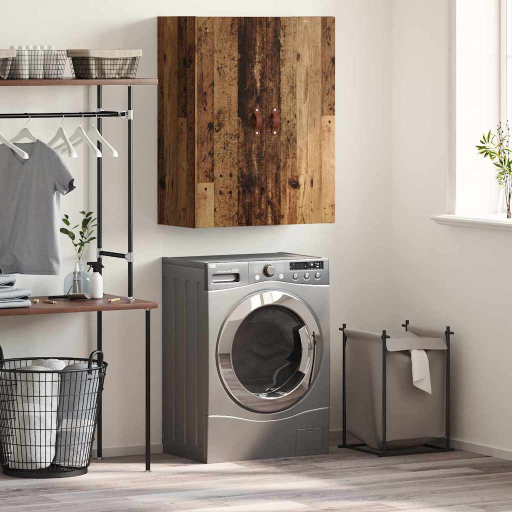 Wandkast Wandgemonteerd Oudhout 69,5 x 34 x 90 cm Bewerkt hout is nu te koop bij PeponiXL, paradijselijk wonen!