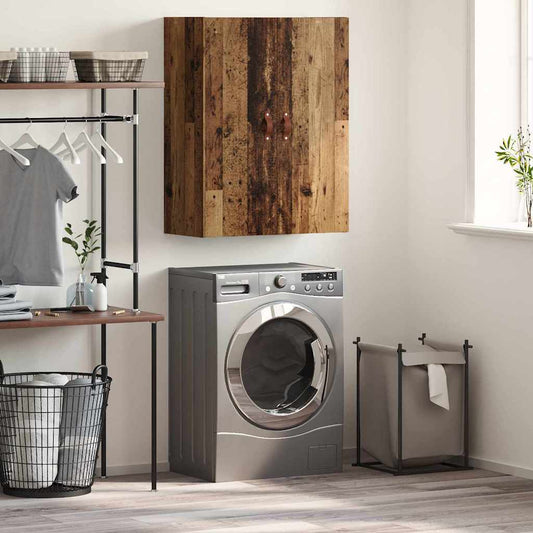 Wandkast Wandgemonteerd Oudhout 69,5 x 34 x 90 cm Bewerkt hout is nu te koop bij PeponiXL, paradijselijk wonen!