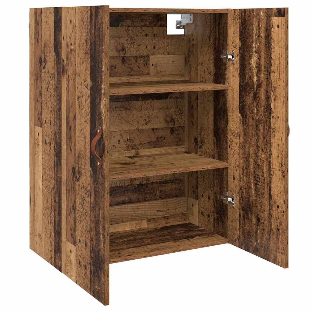 Wandkast Wandgemonteerd Oudhout 69,5 x 34 x 90 cm Bewerkt hout is nu te koop bij PeponiXL, paradijselijk wonen!