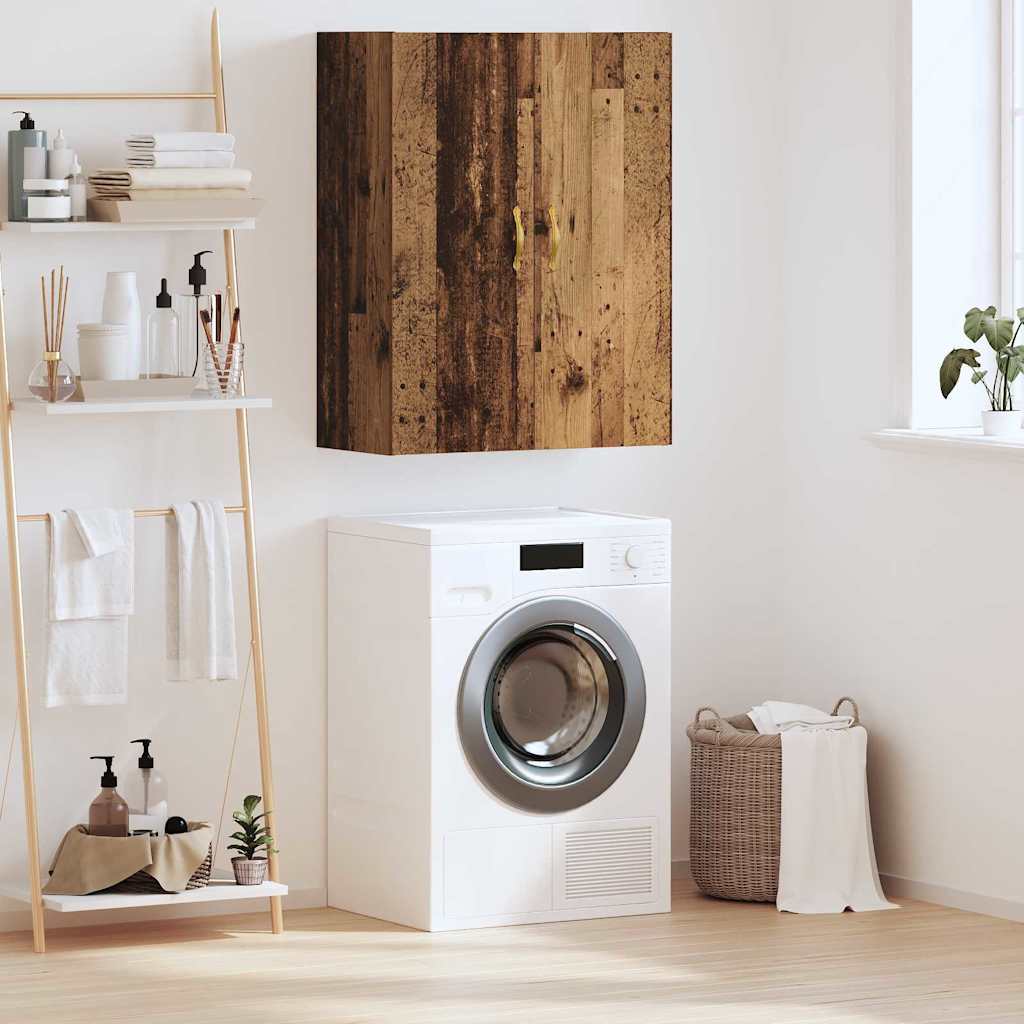 Wandkast Wandgemonteerd Oudhout 69,5 x 34 x 90 cm Bewerkt hout is nu te koop bij PeponiXL, paradijselijk wonen!