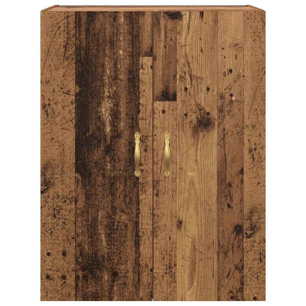 Wandkast Wandgemonteerd Oudhout 69,5 x 34 x 90 cm Bewerkt hout is nu te koop bij PeponiXL, paradijselijk wonen!