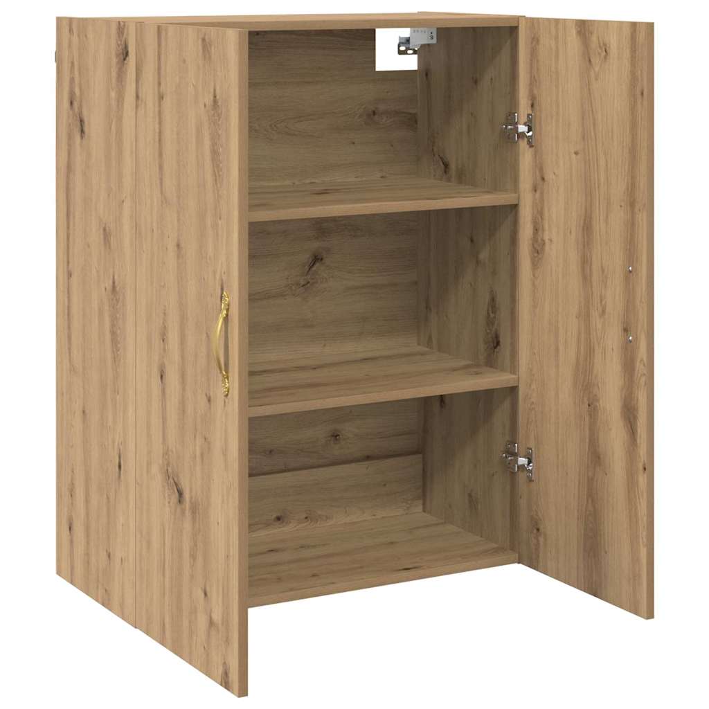 Wandkast Artisan Eiken 69,5 x 34 x 90 cm Bewerkt hout is nu te koop bij PeponiXL, paradijselijk wonen!