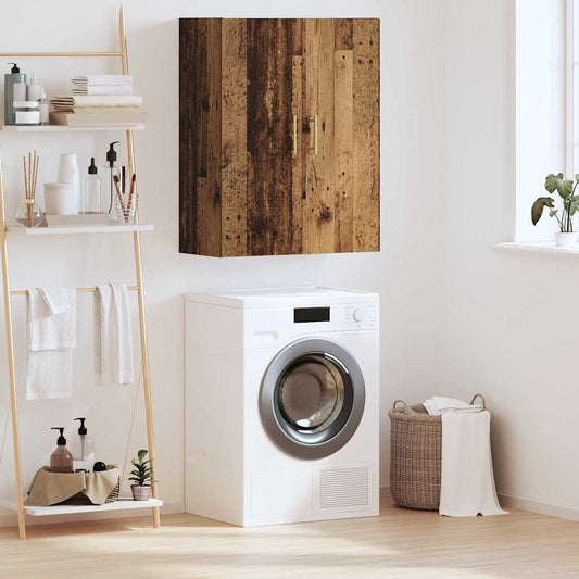 Wandkast Wandgemonteerd Oudhout 69,5 x 34 x 90 cm Bewerkt hout is nu te koop bij PeponiXL, paradijselijk wonen!