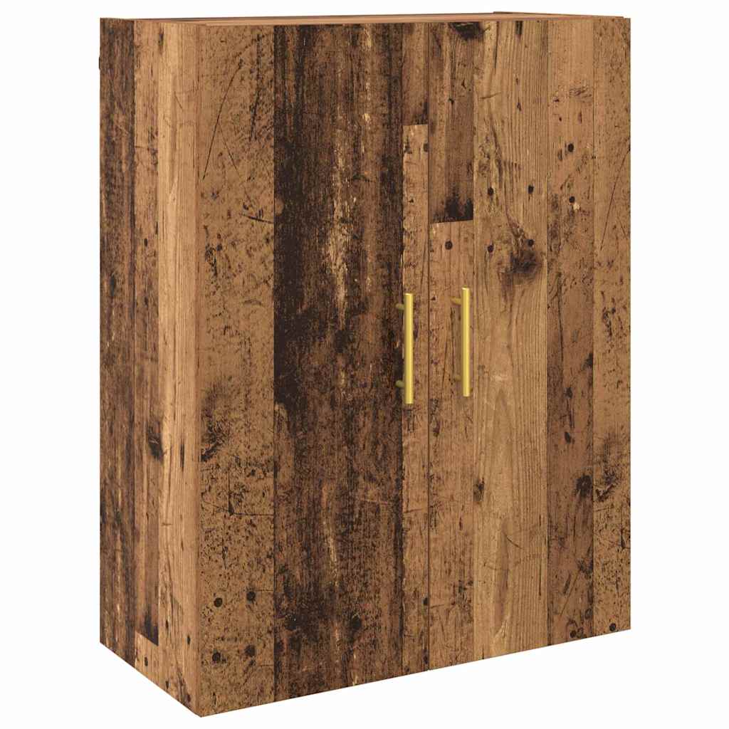 Wandkast Wandgemonteerd Oudhout 69,5 x 34 x 90 cm Bewerkt hout is nu te koop bij PeponiXL, paradijselijk wonen!