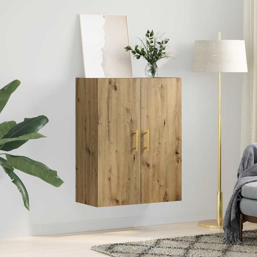 Wandkast Artisan Eiken 69,5 x 34 x 90 cm Bewerkt hout is nu te koop bij PeponiXL, paradijselijk wonen!