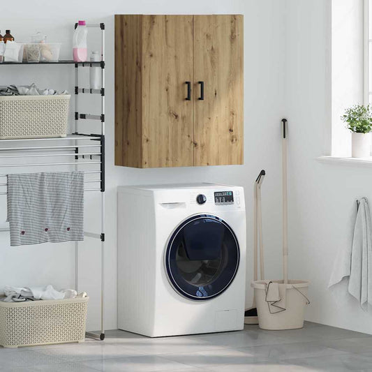 Wandkast Artisan Eiken 69,5 x 34 x 90 cm Bewerkt hout is nu te koop bij PeponiXL, paradijselijk wonen!