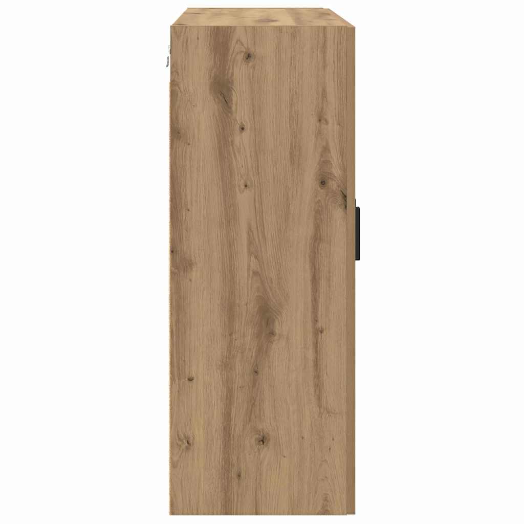 Wandkast Artisan Eiken 69,5 x 34 x 90 cm Bewerkt hout is nu te koop bij PeponiXL, paradijselijk wonen!