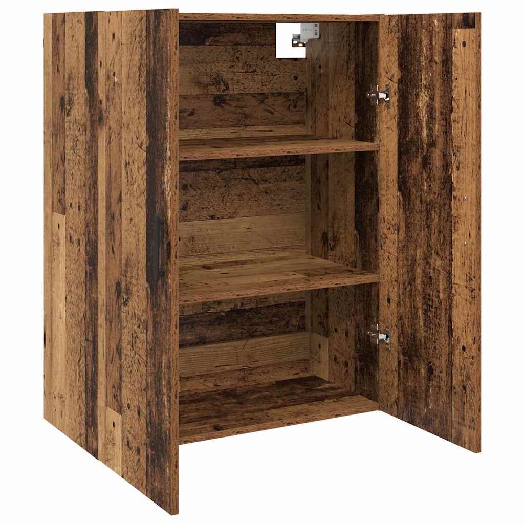 Wandkast Wandgemonteerd Oudhout 69,5 x 34 x 90 cm Bewerkt hout is nu te koop bij PeponiXL, paradijselijk wonen!