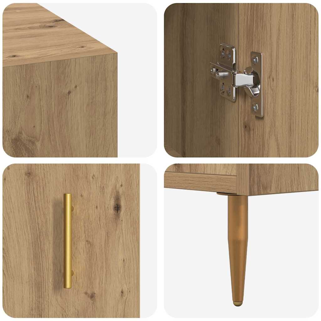 Bureau met plank artisanaal eikenkleurig Bewerkt hout is nu te koop bij PeponiXL, paradijselijk wonen!