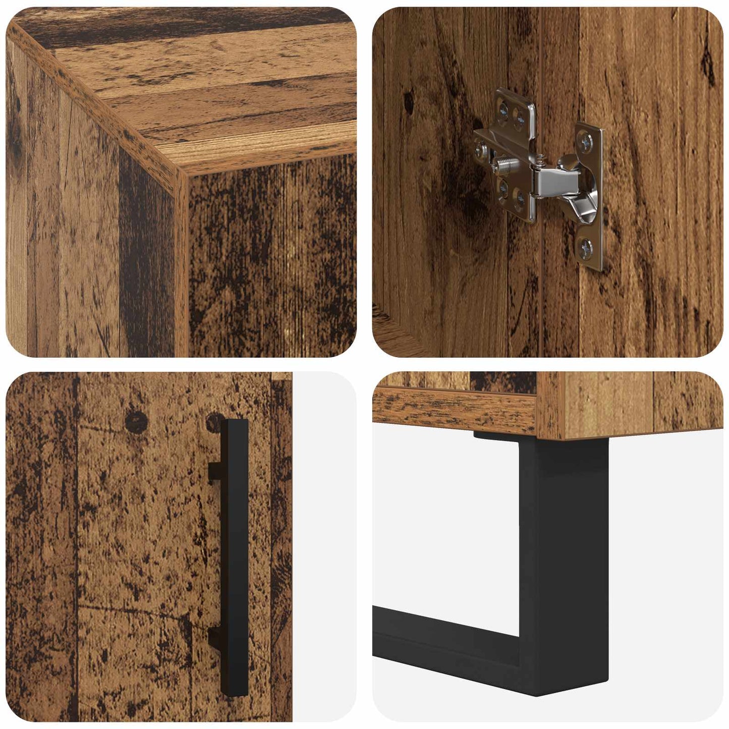 Bureau met plank Oud hout 140 x 50 x 75 cm Bewerkt hout is nu te koop bij PeponiXL, paradijselijk wonen!