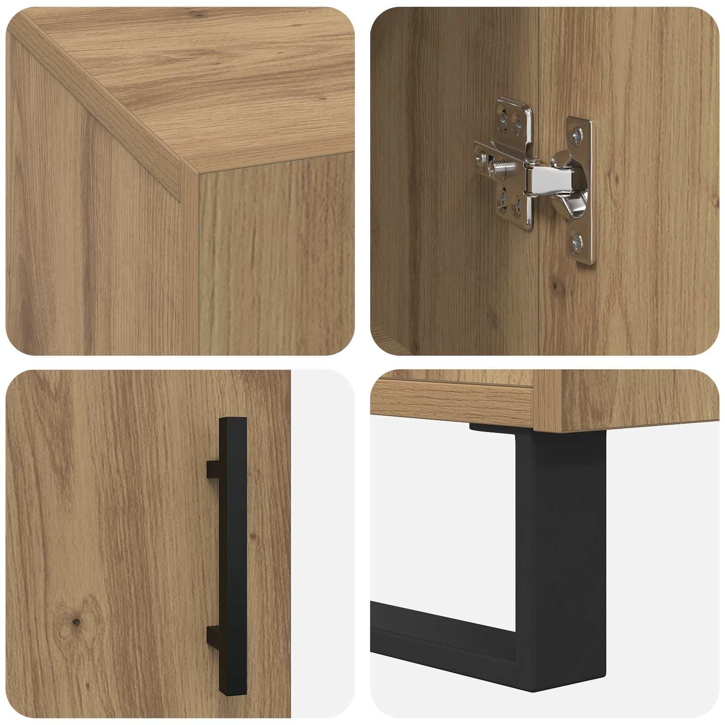 Bureau artisanaal eikenkleurig Bewerkt hout 140 x 50 x 75 cm is nu te koop bij PeponiXL, paradijselijk wonen!
