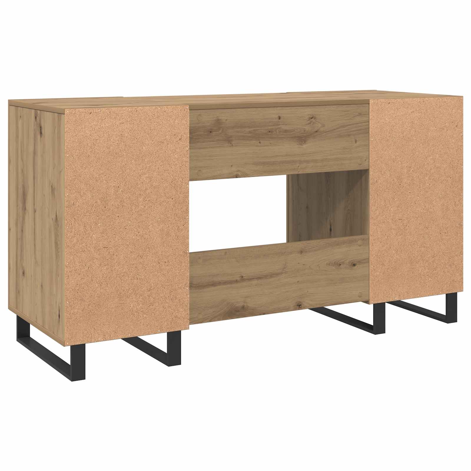 Bureau artisanaal eikenkleurig Bewerkt hout 140 x 50 x 75 cm is nu te koop bij PeponiXL, paradijselijk wonen!