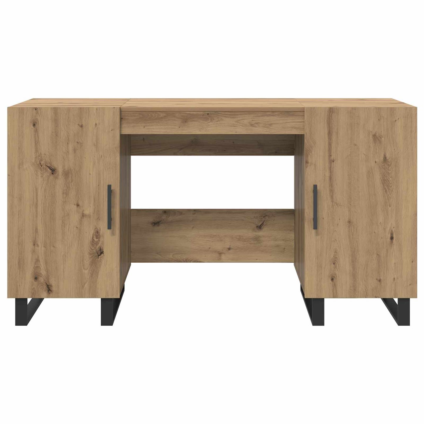 Bureau artisanaal eikenkleurig Bewerkt hout 140 x 50 x 75 cm is nu te koop bij PeponiXL, paradijselijk wonen!