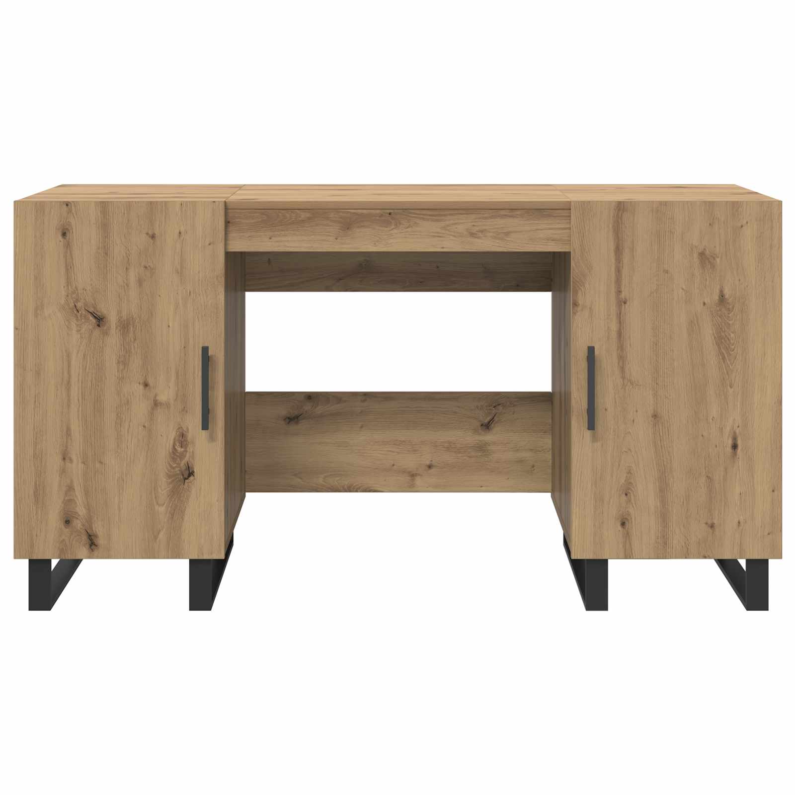 Bureau artisanaal eikenkleurig Bewerkt hout 140 x 50 x 75 cm is nu te koop bij PeponiXL, paradijselijk wonen!
