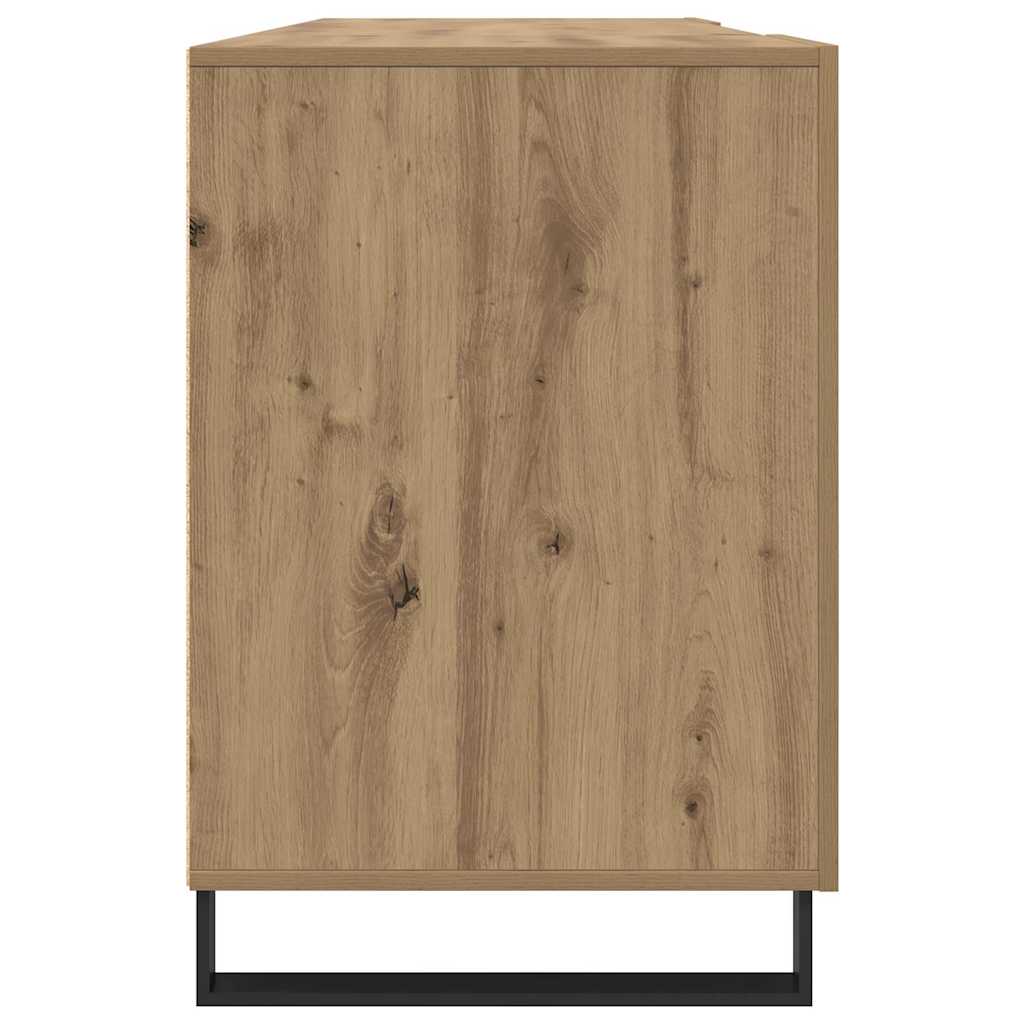 Bureau artisanaal eikenkleurig 140 x 50 x 75 cm Bewerkt hout is nu te koop bij PeponiXL, paradijselijk wonen!